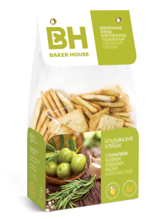 Хлебцы Baker House с розмарином и чесноком, 250г