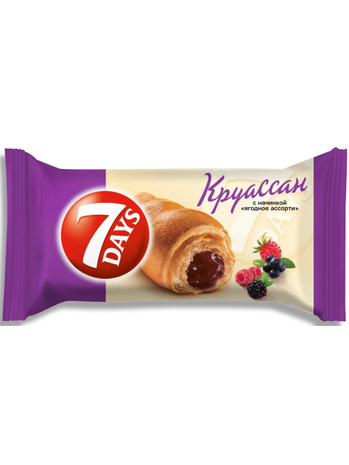 Круассан 7 Days ягодное ассорти, 65г