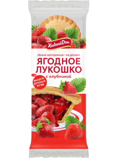 Десерт Хлебный дом Ягодное лукошко с клубникой, 140г