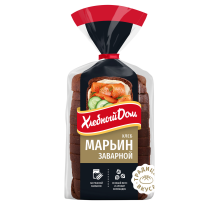 Хлеб Хлебный дом Марьин заварной в нарезке, 350г