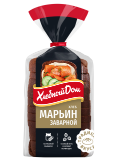 Хлеб Хлебный дом Марьин заварной в нарезке, 350г