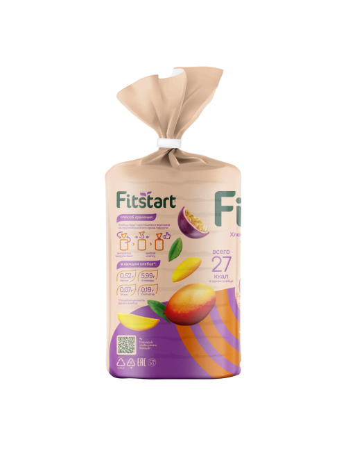 Хлебцы Мистраль Fitstart рисовые манго-маракуйя, 100г