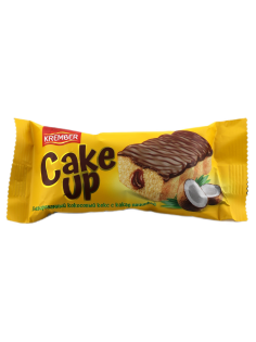 Кекс Krember Cake Up глазированный кокосовый с какао начинкой, 55г