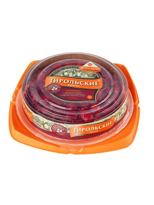 Пирог Тирольские пироги клубничный, 600г
