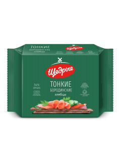 Хлебцы Щедрые Бородинские тонкие, 170г