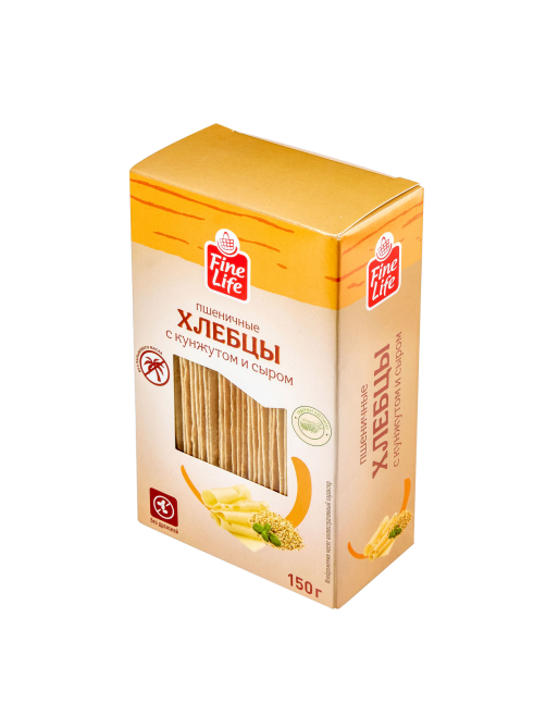 Fine Life Хлебцы пшеничные сыр и кунжут, 150г