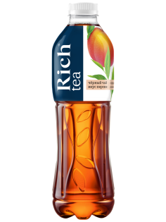Холодный чай Rich tea черный со вкусом персика, 1л