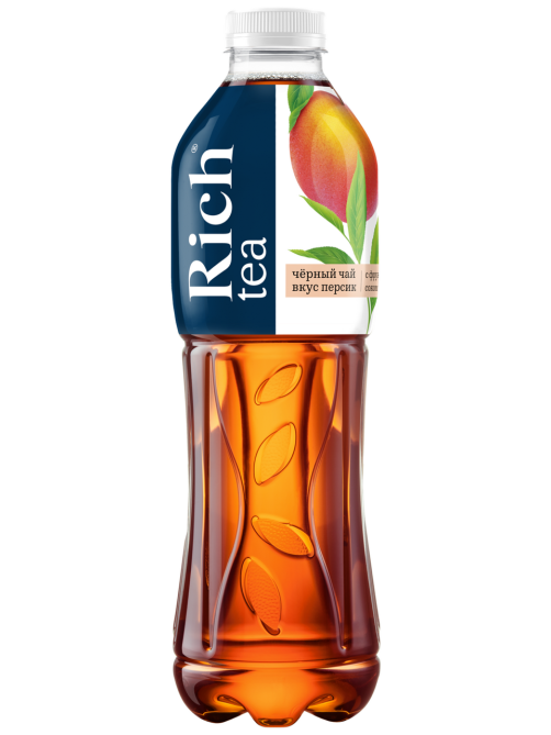 Холодный чай Rich tea черный со вкусом персика, 1л