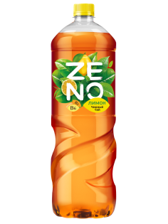 Холодный чай Zeno черный лимон, 1л