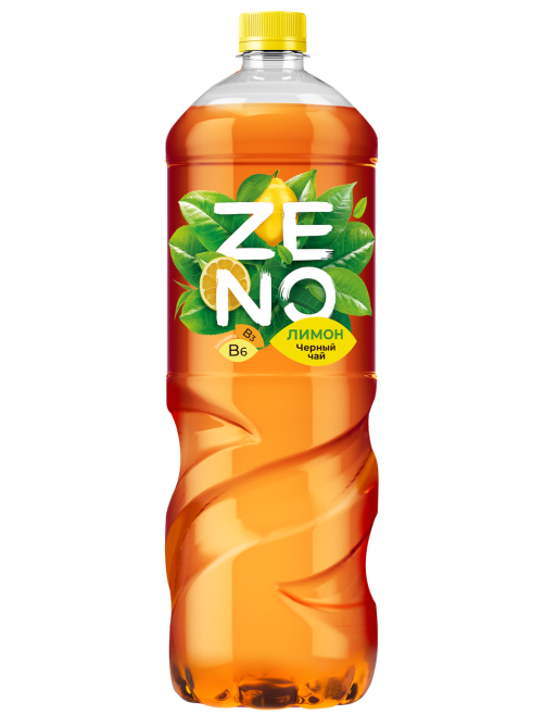 Холодный чай Zeno черный лимон, 1л