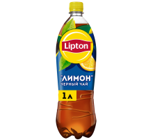 Холодный чай Lipton черный со вкусом лимона, 1л