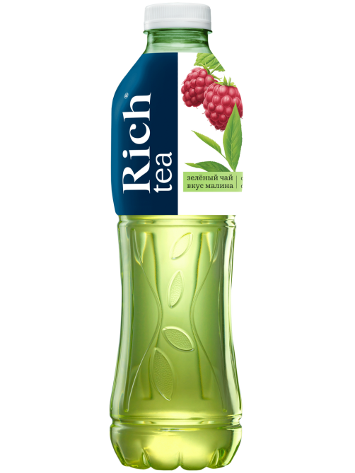 Холодный чай Rich tea зеленый со вкусом малины, 1л