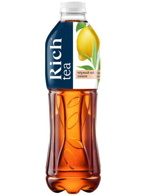 Холодный чай Rich tea черный со вкусом лимона, 1л