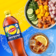 Холодный чай Lipton лимон черный газированный, 1л
