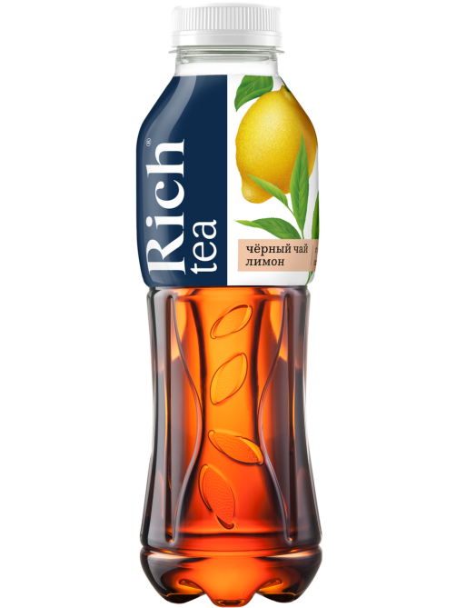 Холодный чай Rich tea черный со вкусом лимона, 500мл