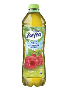 Холодный чай Фрутмотив зеленый со вкусом малины, 1.5л