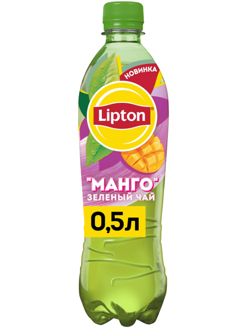 Холодный чай Lipton зеленый со вкусом манго, 500мл