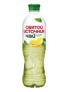 Холодный чай Святой Источник зеленый со вкусом лимона, 500мл