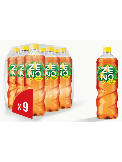 Холодный чай Zeno черный лимон, 1л