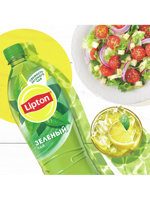 Холодный чай Lipton зеленый, 1л