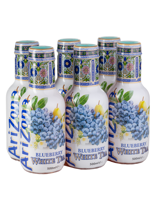 Холодный чай Arizona белый со вкусом черники, 500мл