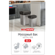 Контейнер для мусора Econova черный металлик 33 x 27 x 46см, 25л