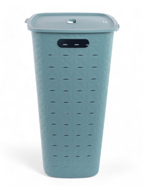 Корзина для белья Curver Softex голубая 56л, 43.5 x 33.5 x 60см