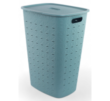 Корзина для белья Curver Softex голубая 56л, 43.5 x 33.5 x 60см