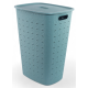 Корзина для белья Curver Softex голубая 56л, 43.5 x 33.5 x 60см