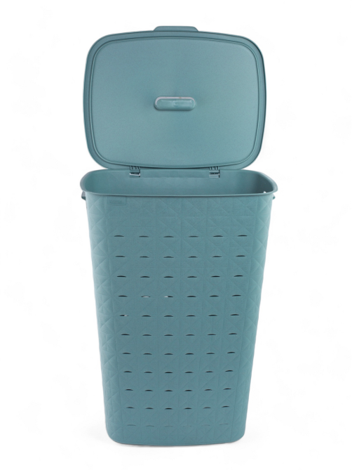 Корзина для белья Curver Softex голубая 56л, 43.5 x 33.5 x 60см
