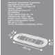 Tarrington House Насадка петельчатая хлопковая 40 x 11 x 1см
