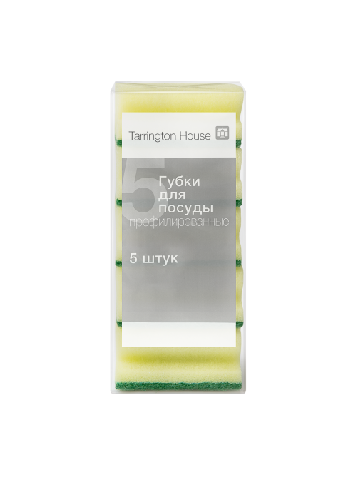 Tarrington House Губки для посуды профилированное 8.5 x 6.4 x 4.2см, 5шт