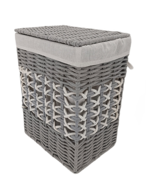 Tarrington House Корзина для белья Knit плетеная серая размер M, 350 x 250 x 450см