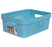 Корзина для хранения Curver Infinity тюркуаз 11л, 35.6 x 26.6 x 13.6см