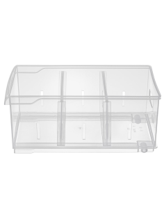 Контейнер для хранения Econova Rolly на роликах 5л, 16.8 x 30.5 x 12.9см