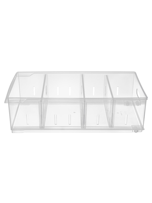 Контейнер для хранения Econova Rolly на роликах 11.5л, 24.2 x 45 x 12.9см