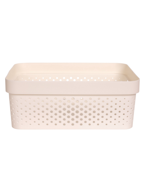 Корзина для хранения Curver Infinity молочная 11л, 35.6 x 26.6 x 13.6см