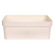 Корзина для хранения Curver Infinity молочная 11л, 35.6 x 26.6 x 13.6см