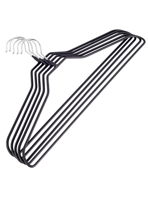 Плечики Attribute Metal Black and White Neo нескользящие, 5шт