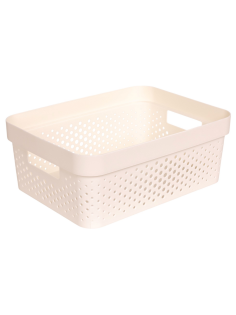Корзина для хранения Curver Infinity молочная 11л, 35.6 x 26.6 x 13.6см