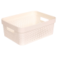 Корзина для хранения Curver Infinity молочная 11л, 35.6 x 26.6 x 13.6см