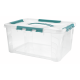 Контейнер для хранения Econova Grand Box голубой с крышкой 39 x 29 x 18, 15.3л