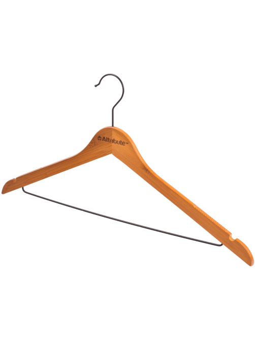 Плечики Attribute Bamboo Slim с выемками, 5шт