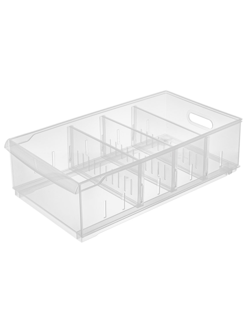 Контейнер для хранения Econova Rolly на роликах 11.5л, 24.2 x 45 x 12.9см