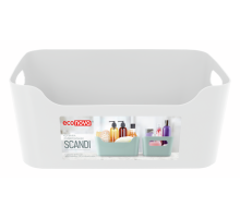 Корзинка Econova Scandi универсальная белая 10л, 34 х 24 х 14см