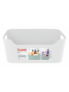 Корзинка Econova Scandi универсальная белая 10л, 34 х 24 х 14см