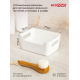 Корзина универсальная Эконова Scandi белая 1.2л, 17 х 12 х 7.5см