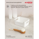 Корзина универсальная Эконова Scandi белая 1.2л, 17 х 12 х 7.5см