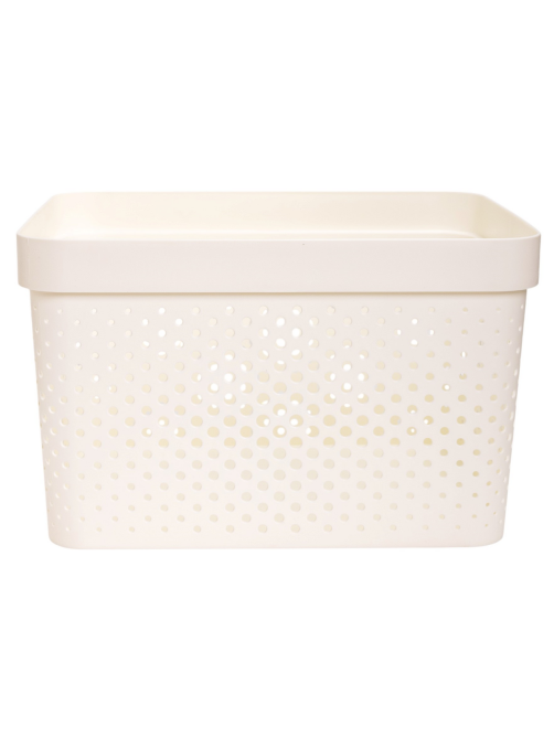 Корзина для хранения Curver Infinity молочная 17л, 35.5 x 26.2 x 21.9см
