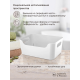 Корзина универсальная Эконова Scandi белая 3.1л, 24 х 17 х 9см